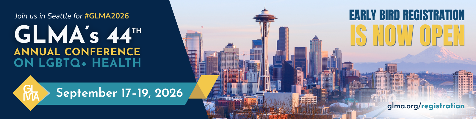 Early bird registration is open for GLMA 2026, September 17 to 19, 2026 in Seattle, Washington.