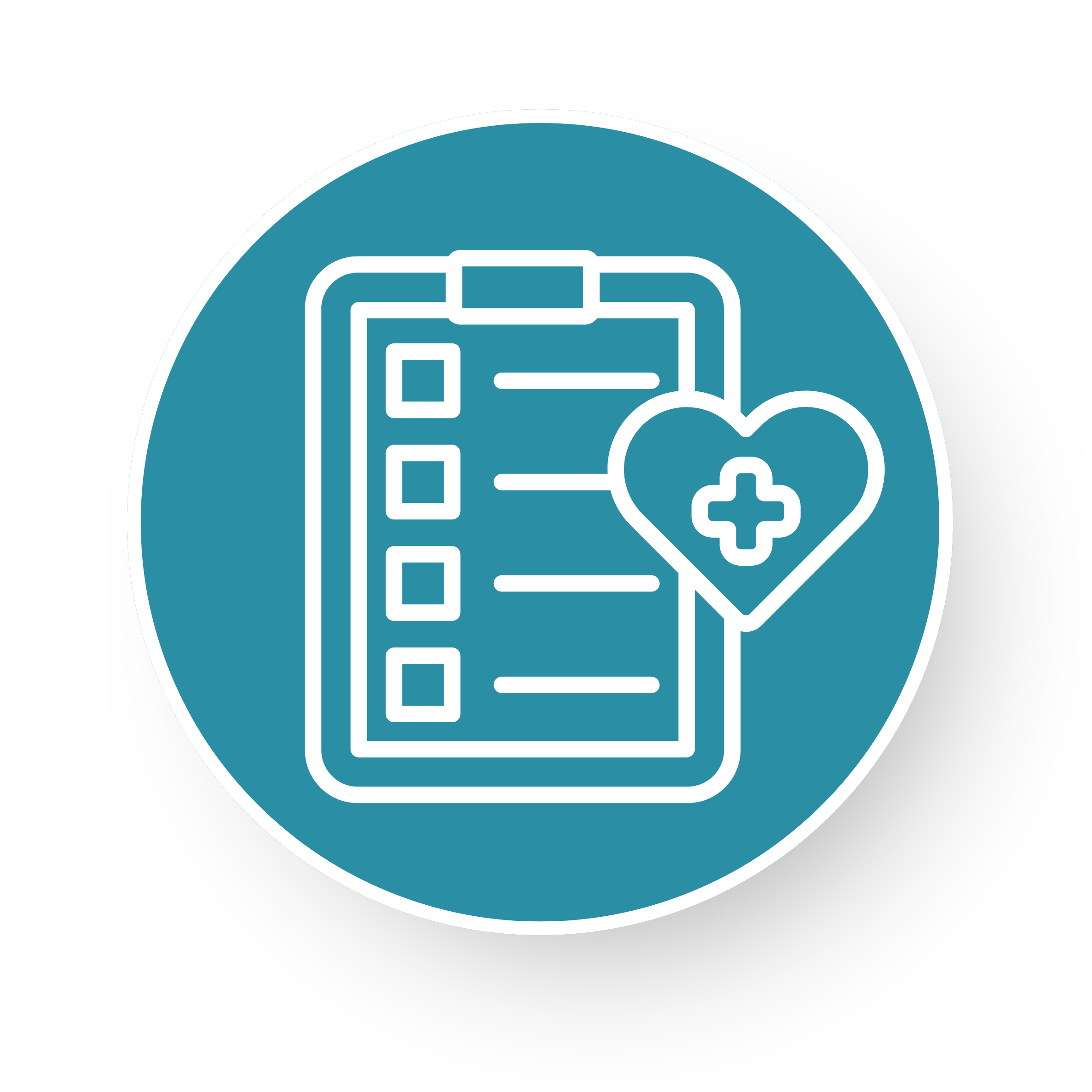 Icon representing clinical standards and quality of care