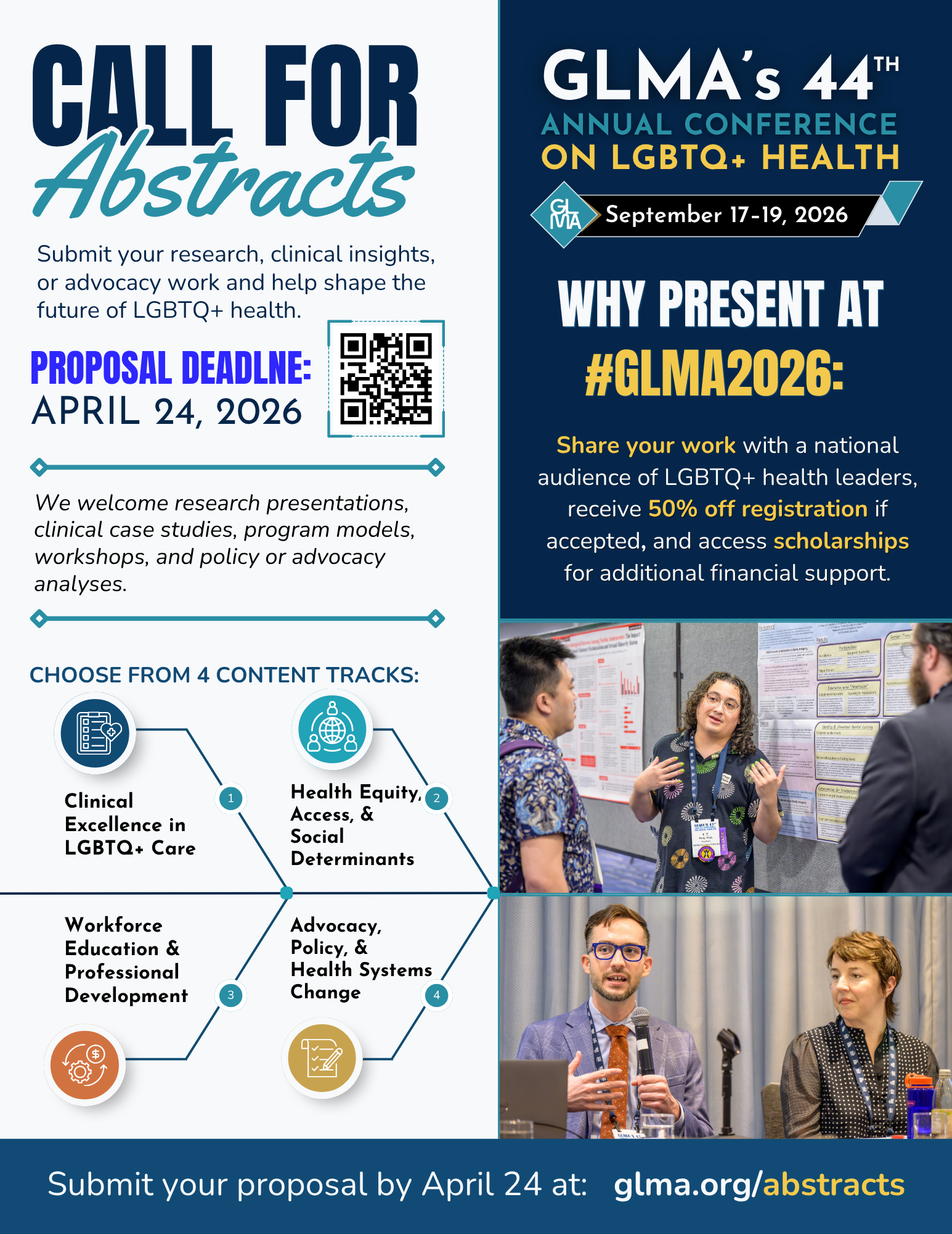 Preview of the GLMA 2026 Call for Abstracts flier