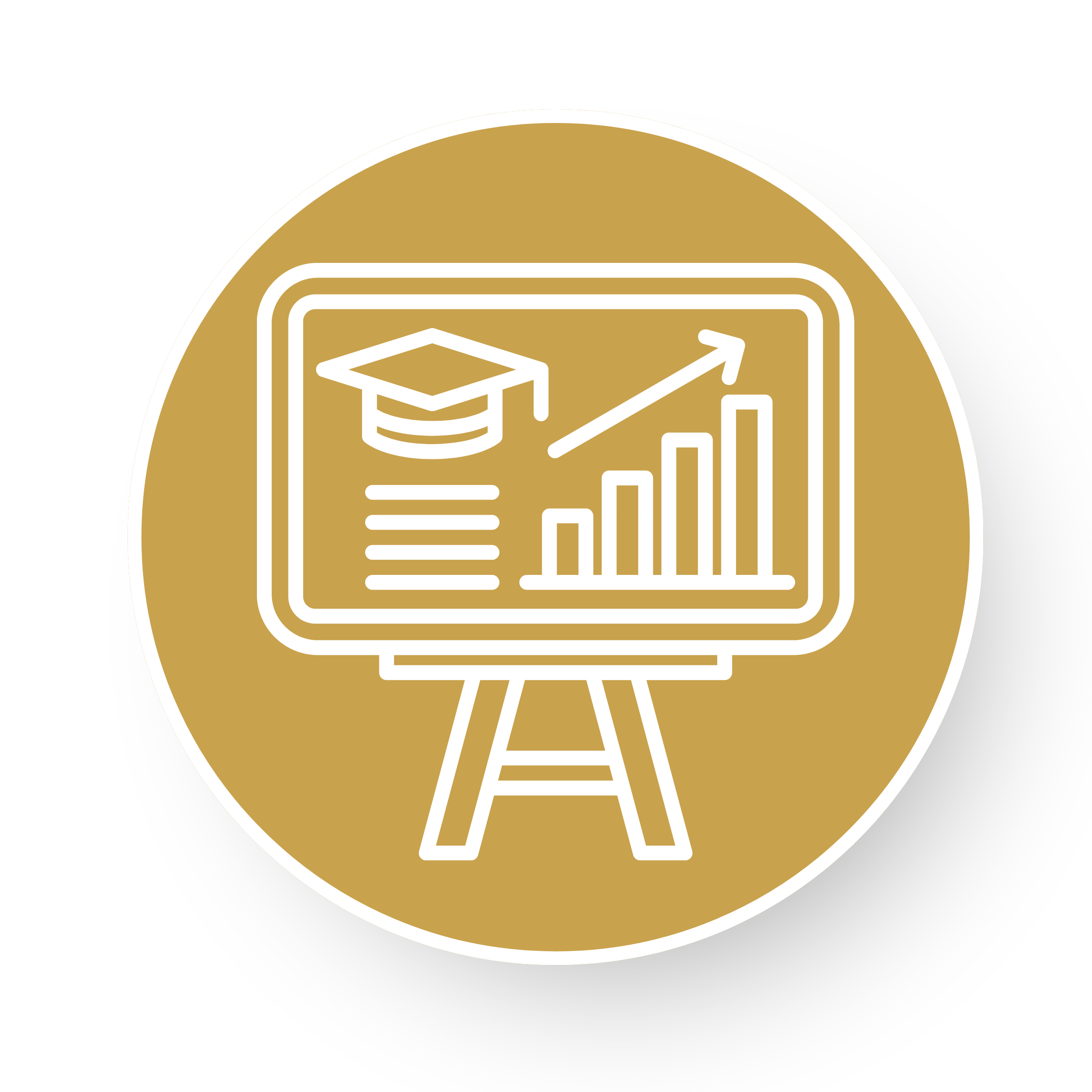 Icon representing professional development and workforce education